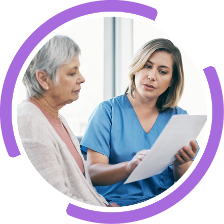 Diagnosis and staging icon